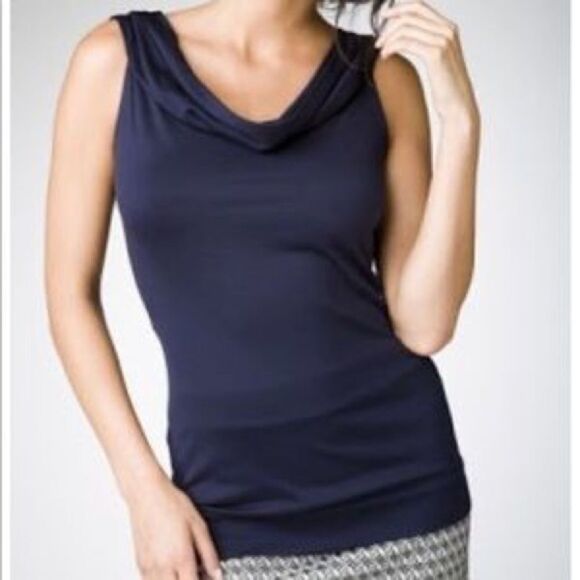 DIANE VON FÜRSTENBERG Silk Draped Sleeveless Blouse Red 6 - Picture 11 of 12